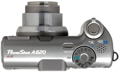 Canon A620 Top View