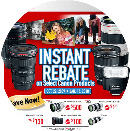 Canon Rebates 2009-2010