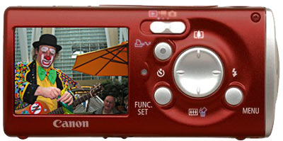Canon SD30 Back View