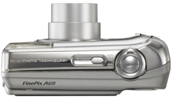 Fujifilm FinePix A610 top view