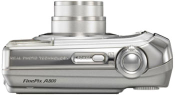 Fujifilm FinePix A800 top view