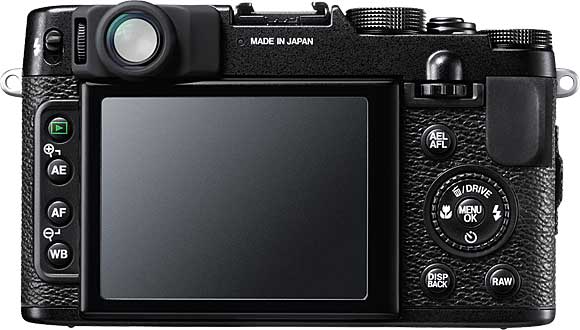 Fujifilm FinePix X10 Back View