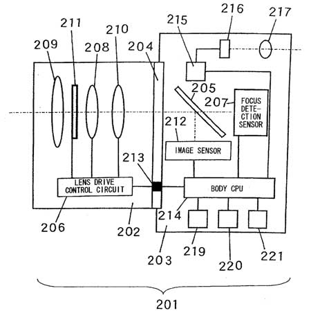 Nikon patent design with image sensor at the bottom of mirror