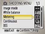 Shooting Menu 1 of 3