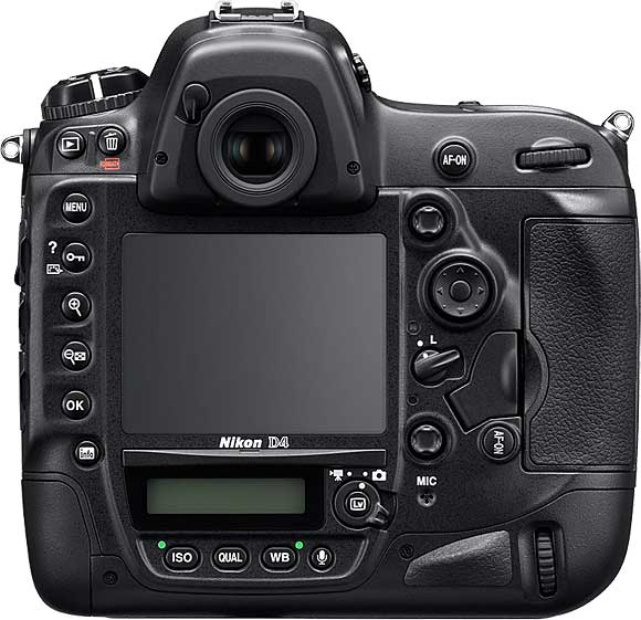 Nikon D4 Back View