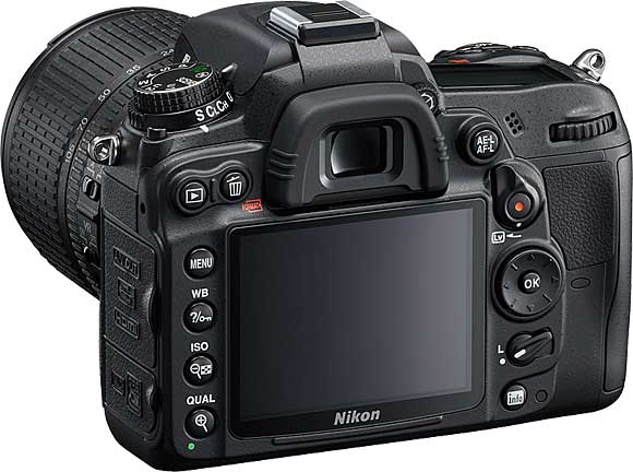 Nikon D7000 Back View Nikon D7000 Back View