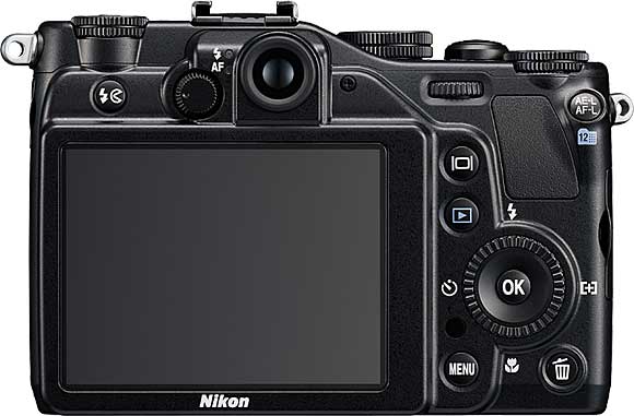Nikon COOLPIX P7000 Back View