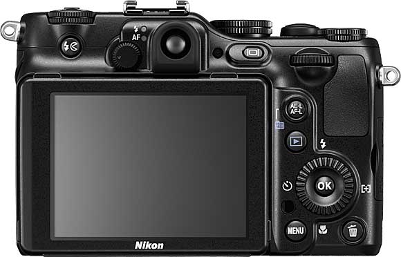 Nikon Coolpix P7100 Back View Nikon Coolpix P7100 Back View