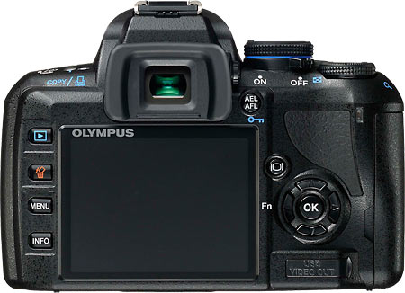 Olympus E-450 Back View Olympus E-450 Back View