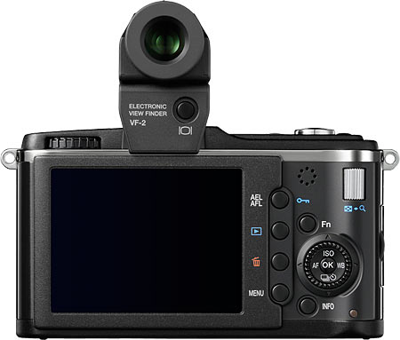 Olympus E-P2 with VF-2 live-finder