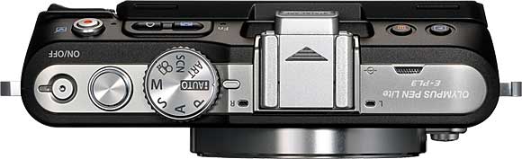 Olympus PEN Lite E-PL3 Top View