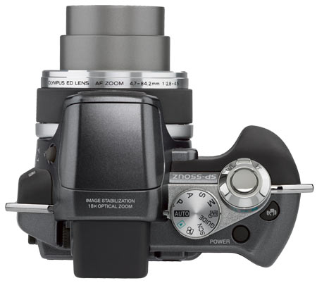 Olympus SP-550 UZ Top View