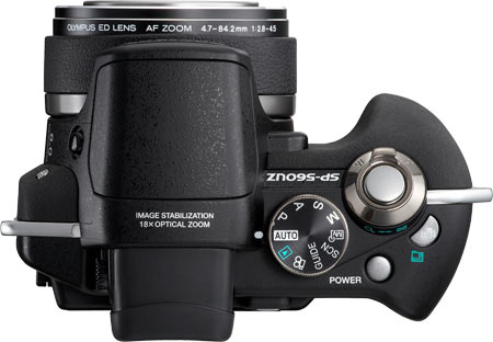 Olympus SP-560 UZ Top View