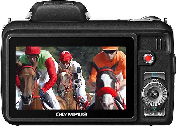 Olympus SP-810UZ Back View