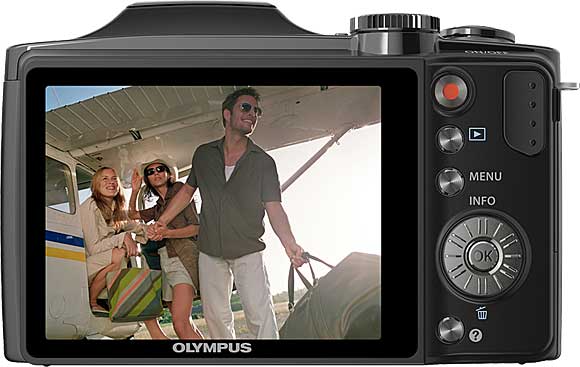 Olympus SZ-30MR Back View