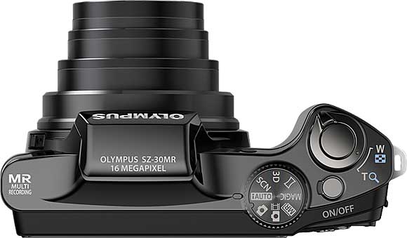 Olympus SZ-30MR Top View