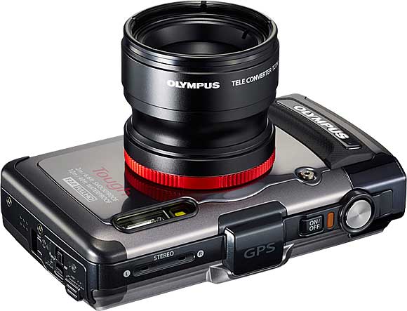 Olympus TOUGH TG-1 iHS with optional Teleconverter
