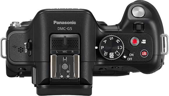 Panasonic Lumix DMC-G5 Top View