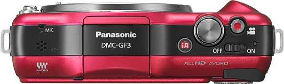 Panasonic Lumix DMC-GF3 Top View