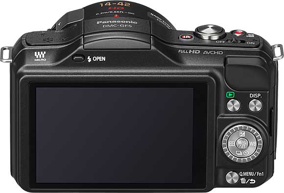 Panasonic Lumix DMC-GF5 Back View