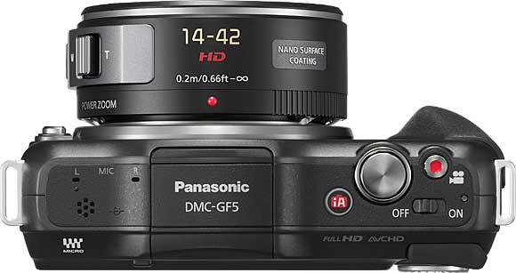 Panasonic Lumix DMC-GF5 Top View