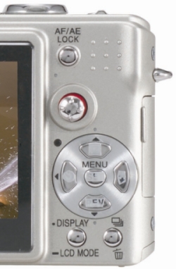 Panasonic LX2 back controls Panasonic LX2 back controls