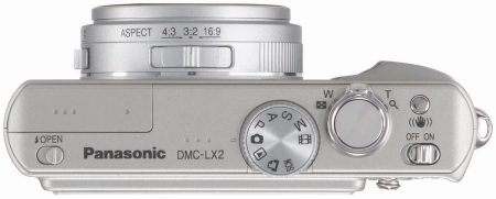Panasonic LX2 top view Panasonic LX2 top view