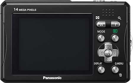 Panasonic Lumix DMC-TS10 Back View