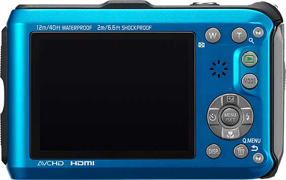 Panasonic Lumix DMC-TS3 (Back View)