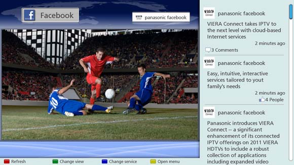 Panasonic VIERA Connect Facebook App