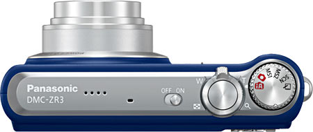 Panasonic Lumix DMC-ZR3 Top View