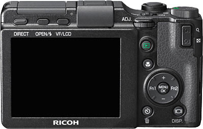 Ricoh GXR Back View Ricoh GXR Back View