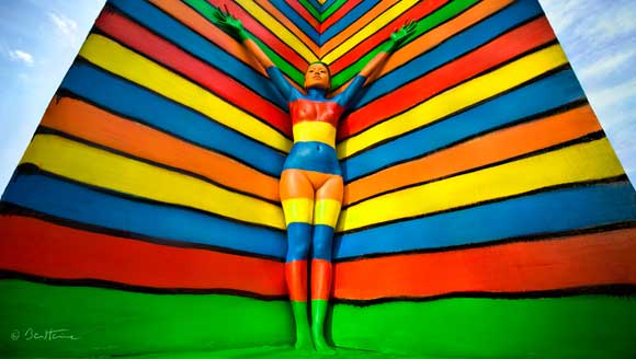 Flesh and Acrylic with Caroline Madison ©Ben Heine 2011 – www.benheine.com