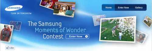 Samsung "Moments of Wonder" Contest Samsung "Moments of Wonder" Contest