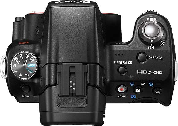Sony Alpha SLT-A35 Top View