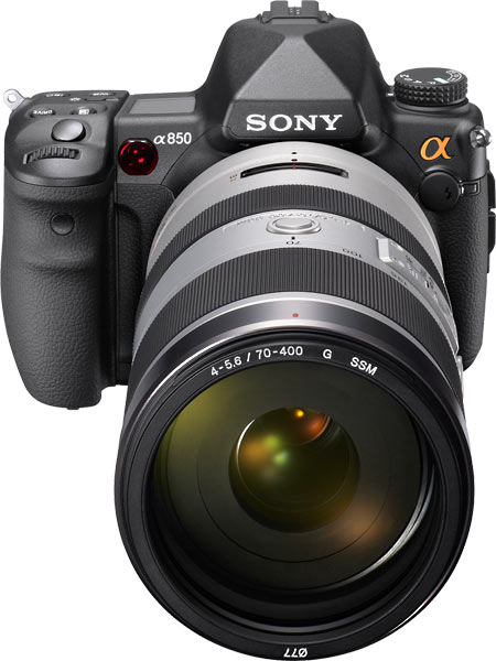 Sony Alpha DSLR-A850 with 70-400mm lens