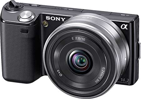Sony NEX-5 with 16mm pancake lens