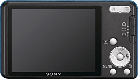 Sony Cyber-shot DSC-W350 Back View