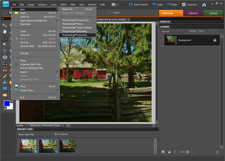 Step 3 - Run Photomerge Exposure