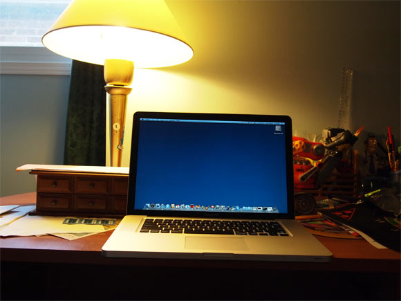 Step 1: Arrange The Scene And Take A Picture With Your Computer In The Scene