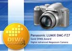 Panasonic Lumix DMC-FZ7 wins DIWA Gold Award