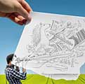 Ben Heine Before and After Photography