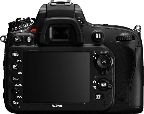 Nikon D600 Back View