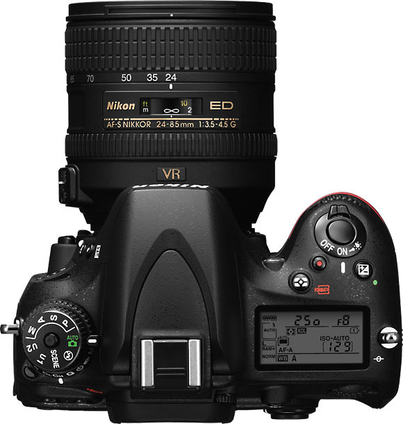 Nikon D600 Top View