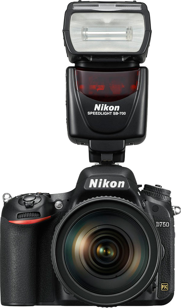 Nikon D750 with optional Speedlight SB-700