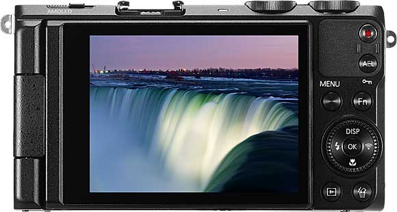 Samsung EX2F Back View