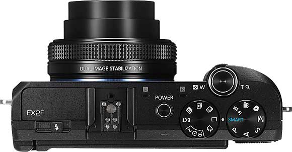 Samsung EX2F Top View