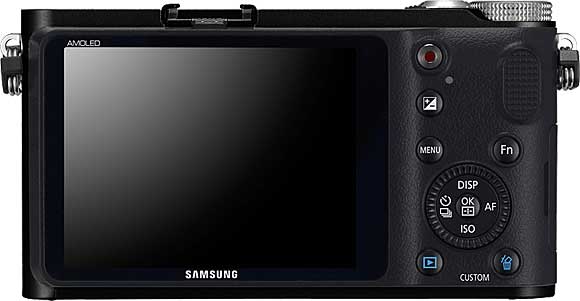 Samsung NX200 Back View